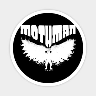 Mothman West Virginia Wing Humanoid Moth Retro Vintage All White Magnet